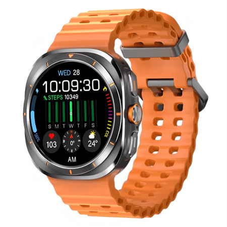 Смарт-часы AMOLED ULTRA 7 Компас 47мм Orange (2200-03)