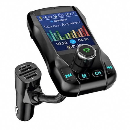 Автомобильный FM-трансмиттер модулятор AUTO SCAN Car FM Transmitter Pro NEW (1102)