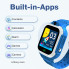 Смарт-часы детские Smart Watch KIDS 4G GPS сенсорный экран камера голосовой вызов 2024 Синие (2177-02)