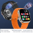 Смартфон-часы Smart Watch GS37 Ultra 4G Android 2.02 дюйма, 1 ГБ + 16 ГБ 4G нано-SIM передняя и задняя камера два ремешка 2024 Серебро (2178-02)