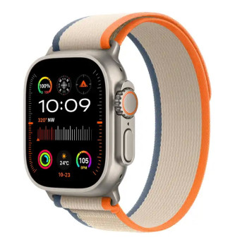 Смарт-часы AMOLED HW69 Ultra 2 серия-9 2,1 дюйм, 49мм 1 Гб ПЗУ Gray-orange (2160-03)