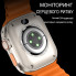 Смартфон-часы Smart Watch GS37 Ultra 4G Android 2.02 дюйма, 1 ГБ + 16 ГБ 4G нано-SIM передняя и задняя камера два ремешка 2024 Серебро (2178-02)